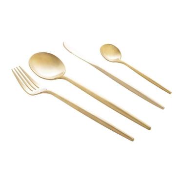 Imagem de Faqueiro Em Inox Kyoto Champanhe Com 24 Peças Wolff