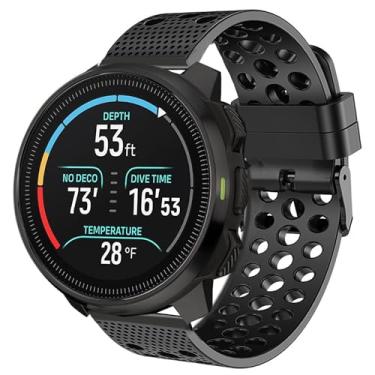 Imagem de Compatível com pulseiras SUUNTO Ocean, pulseiras esportivas de silicone de 20 mm, 22 mm com fivela de metal compatível com SUUNTO Ocean, Race, Race S, vertical, 9 Peak, 9 Peak Pro, 5 Peak, 3 relógios