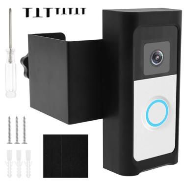 Imagem de LZVXTYM Suporte de campainha de vídeo para câmera de roubo, sem perfuração, suporte de montagem de campainha, sem bloqueio, sensor de movimento, multiuso, suporte de porta para casas, apartamentos