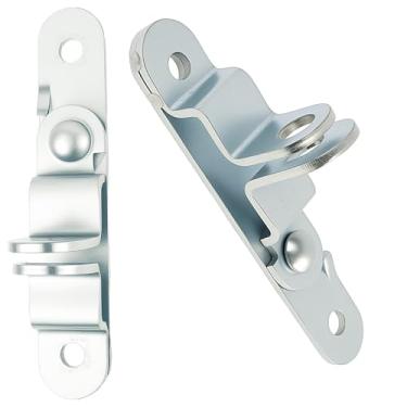 Imagem de LZVXTYM 2 peças de trinco de porta de reboque, ferrolho de bloqueio de rampa resistente, acessórios de barra de bloqueio de reboque de carga, trava fechada multiuso para carros de corrida, automóveis