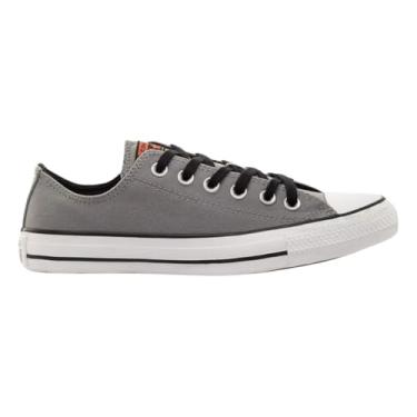 Imagem de Tênis Converse All Star Casual Ox | Cano Baixo, Casual, Dia a dia, Moda, Original. (Cinza/Branco, BR, Adulto, Numérico, 35)