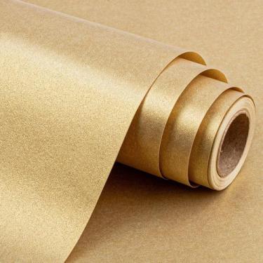 Imagem de Papel de embrulho Yarcony Shimmer Gold Champagne 76cm x 10m