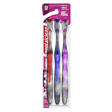 Imagem de Dentalclean Escova de Dente Metallic Plus Leve 3 Pague 2, Média
