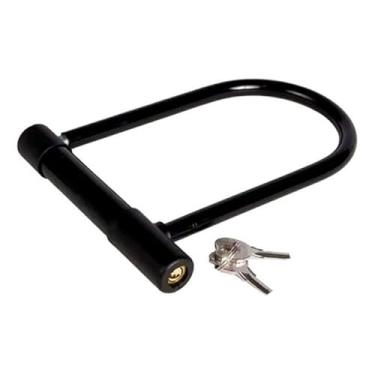 Imagem de Cadeado em U para bicicleta e motocicleta Anti Furto Trava Tranca(preto)