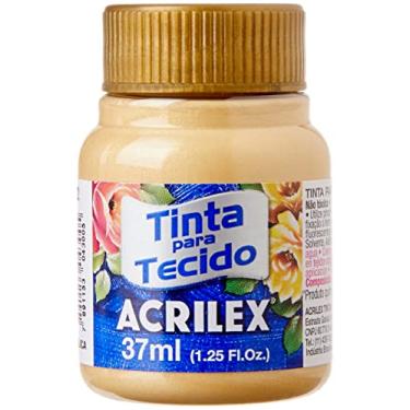 Imagem de Tinta Para Tecido Metálica, Acrilex, Ouro, 37 ml