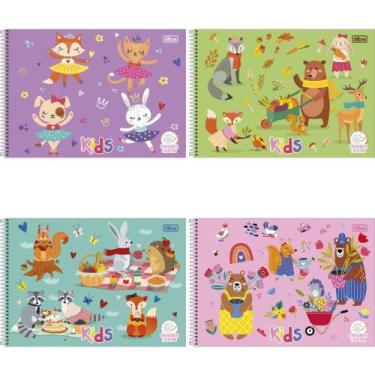 Imagem de Caderno de Desenho Universitário Capa Dura Sapeca 48 Folhas - Feminino