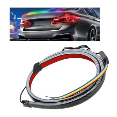 Imagem de Faixa de LED RGB de 49 polegadas para luz de freio traseira, spoiler traseiro, acabamento de lábio compatível com porta-malas de carros, SUVs, picapes e veículos off-road.