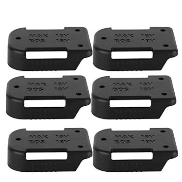 Imagem de Conector de montagem de energia bateria Adaptador Dock Holder Clipe universal para 18V Bateria de lítio BL1830 BL1860 BAT622 BAT609 Cinto seguro ou montagem na parede Nylon 66