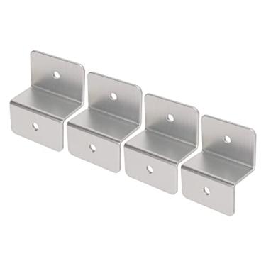 Imagem de KIMISS 4 Conjuntos de Acessórios de Montagem Em Liga de Alumínio Com Suporte Z para Painel Solar para Instalação Em RV, Barco, Iate e Veículo