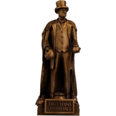 Imagem de Estátua Exu Chama Dinheiro Umbanda Candomblé (Cor Cobre Antigo)