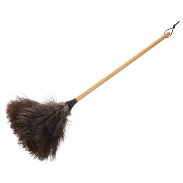 Imagem de 1pc Soft Ostrich Duster Cleaning Tool Dust Removal Brush for Home and Furniture Khaki Gentle Surfaces Easy Storage Design