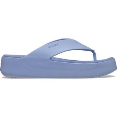 Imagem de Sandália Crocs Getaway Plataform Flip Blue Haze-Feminino