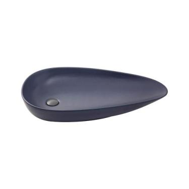Imagem de Cuba De Apoio Para Banheiro Gota Slim Louça Cerâmica 76,5 cm Pingoo.ca