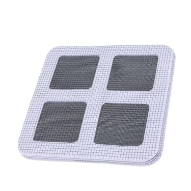 Imagem de ZJchao Adesivos Descartáveis ​​para Ralo de Chuveiro, 100 Peças, Malha de Fibra Macia, Coletor de Cabelo, Capa de Drenagem Adesiva para Banheiro, Cozinha, Lavanderia, 3,94 X 3,94 pol.