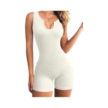 Imagem de Macacão Fitness Feminino - Sem Mangas, Casual, para Primavera/Verão, B