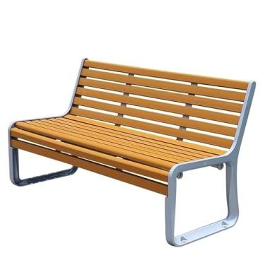 Imagem de URGDWEKJY Banco de entrada para móveis de parque, banco longo criativo, banco traseiro, banco traseiro, plástico, madeira, cadeiras ao ar livre