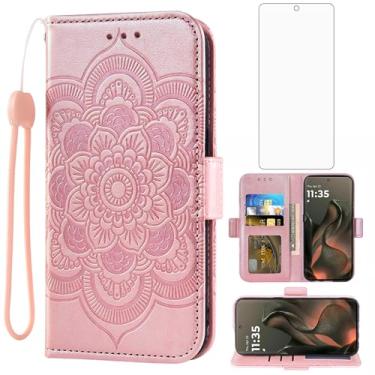 Imagem de Asuwish Capa de celular para Motorola Moto Edge 5G 2025/Edge 60 Fusion 5G Capa carteira com protetor de tela de vidro temperado e suporte de cartão de crédito flip acessórios para celular Moto