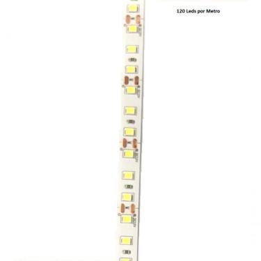 Imagem de Fita De Led 3000k 120 Leds Branco Quente Ip20 5 Mts 12v 48w