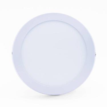 Imagem de Plafon Led Sobrepor 12w Redondo 6500k Branco Frio Bivolt - Unidade