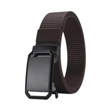 Imagem de Cinto Tático Masculino De Lona Com Fivela Automática Para Uso Casual, 
