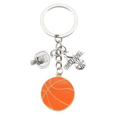 Imagem de Chaveiro, cesta de basquete e bola I Love Basketball - yiweisai