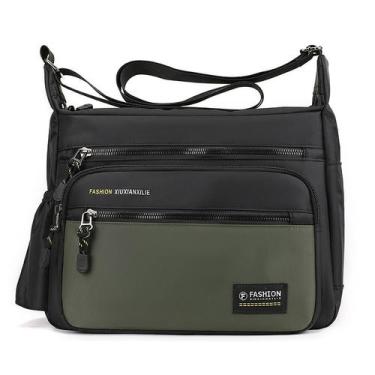 Imagem de Bolsa Messenger, tecido Oxford, impermeável para homens, tamanho grand