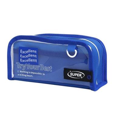 Imagem de Estojo de lápis multifuncional de grande capacidade transparente - yiw