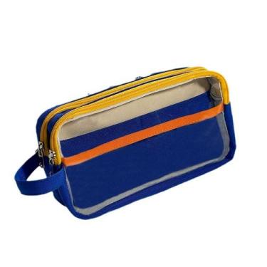 Imagem de Estojo para lápis, tecido Oxford, 5 camadas, grande capacidade, 21x12,