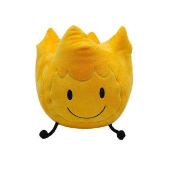 Imagem de Boneca de brinquedo de pelúcia amarela com folhas de 22 cm em amarelo 