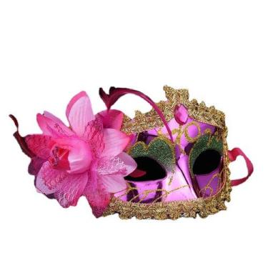 Imagem de Máscara de plástico para festa infantil, meia capa facial, cosplay de 