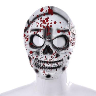 Imagem de Máscara Bloody Skeleton Halloween Soft Face Cosplay - yiweisai