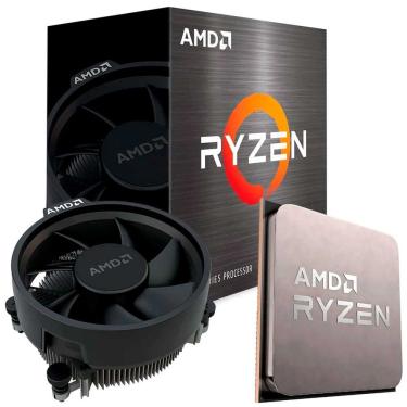 Imagem de Processador AMD Ryzen 5 5500, 3.6GHz (4.2GHz Max Turbo), Socket AM4, Cache 19MB, DDR4, Sem Vídeo Integrado - 100-100000457BOX