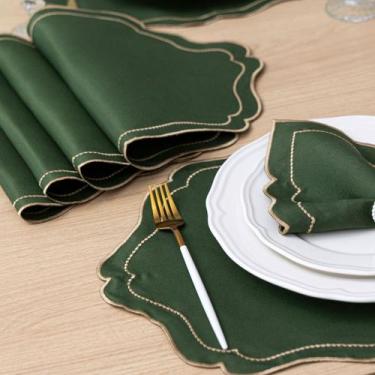 Imagem de Kit Jogo Americano Realeza Pçs Souplats Mesa De 6 Lugares Mesa Posta G