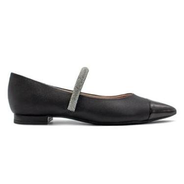 Imagem de Sapatilha Vizzano Feminina Tira de Strass Bico Fino de Verniz 1206.292-Feminino