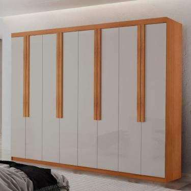 Imagem de Guarda Roupa Casal Avant MDF com 8 Portas 4 Gavetas Moderna Mobilia