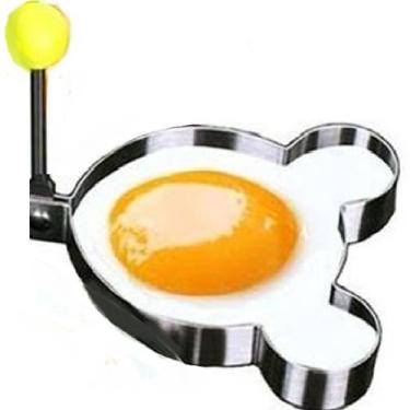 Imagem de Molde Forma Omeleteira Panqueca Ovo Frito Aço Inox - Ami, Ursinho