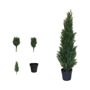 Imagem de Árvore De Cipreste Artificial De 60-90CM Em Vaso, Planta Falsa Para De