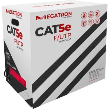 Imagem de Cabo de Rede CAT5E 305M Blindagem Capa Dupla Megatron - BOB / 305