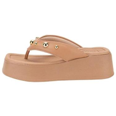 Imagem de Tamanco Confortável Casual Feminino Beira Rio 8530104, Nude, 38