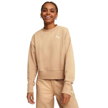 Imagem de Moletom Feminino Puma Dust Tan, GG, Marrom