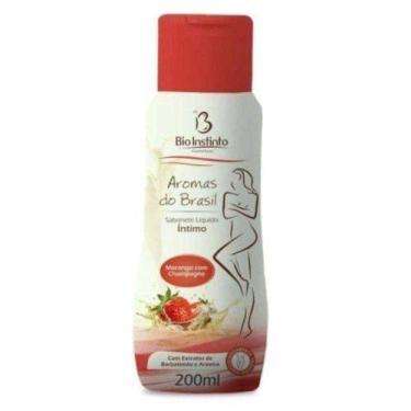 Imagem de Sabonete Íntimo Feminino Morango Perfumados e Refrescante - BIO INSTIN
