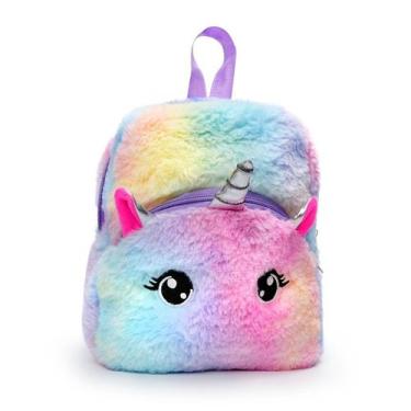 Imagem de Mini Mochila Unicornio Pelucia - Polibrinq