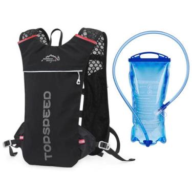 Imagem de Mochila Hidratação Corrida Ciclismo Topspeed Profissional, Preto