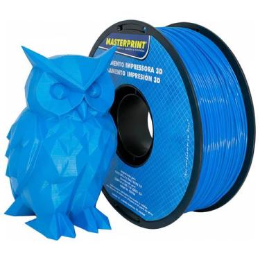 Imagem de Filamento de Impressora 3D ABS Azul 1.75mm 1KG Resistente ao Calor Rig