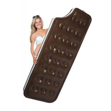 Imagem de Boia Colchão Inflavel para piscina Chocolate Big Mouth Pronta Entrega