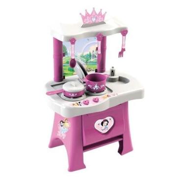 Imagem de Fogãozinho Infantil Xalingo Pop Princesas Disney Rosa/Branco