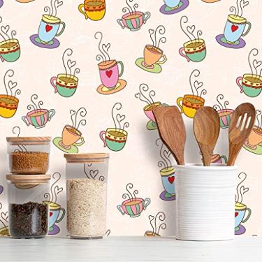 Imagem de Papel de Parede Adesivo Cozinha Café Diversos Modelos Rolo 3m Cozinha Café:CS035