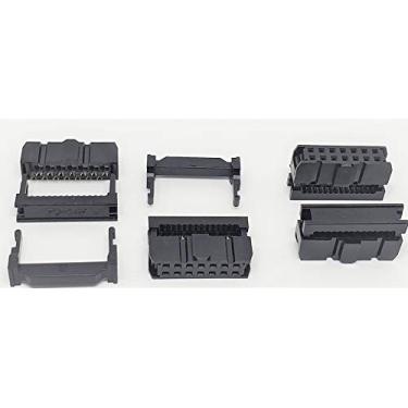 Imagem de Acessórios de Pc - Conectores Pro Pacote com 50 unidades 2X7 14P FC 2,54 mm 0,1" soquetes IDC de linha dupla para cabo de fita plana de espaçamento de 1,27 mm, conectores fêmea de 14 pinos