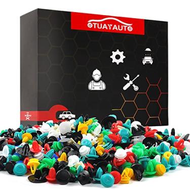 Imagem de OTUAYAUTO 1000PCS Clipes universais para carro – prendedores de carro de plástico, clipes para para-choque, clipe para painel de porta, pino de pressão automotivo – substituição para GM Ford Toyota Honda