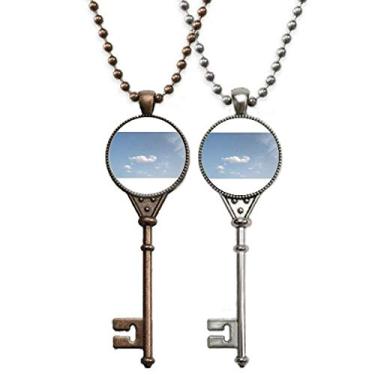 Imagem de OFFbb-USA Cloud Air Plane Art Deco Presente Fashion Chaveiro Colar Pingente Joias Decoração de Casal